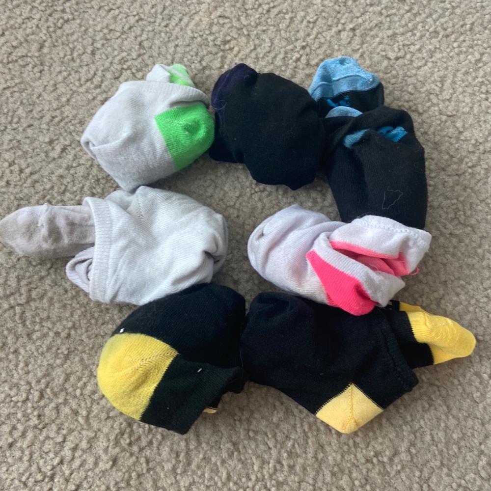 7 pairs of socks